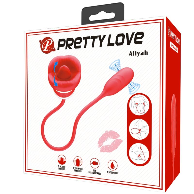 Pretty Love – Aliyah Masturbator mit Rotem Mund