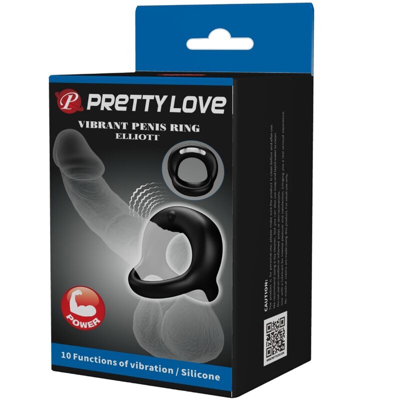 Pretty Love – Elliott Schwarzer Vibrierender Ring
