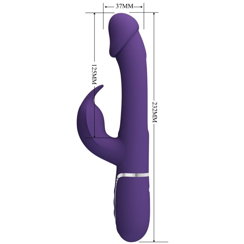 Pretty Love – Kampas Rabbit 3 in 1 Multifunktionsvibrator mit Zunge...