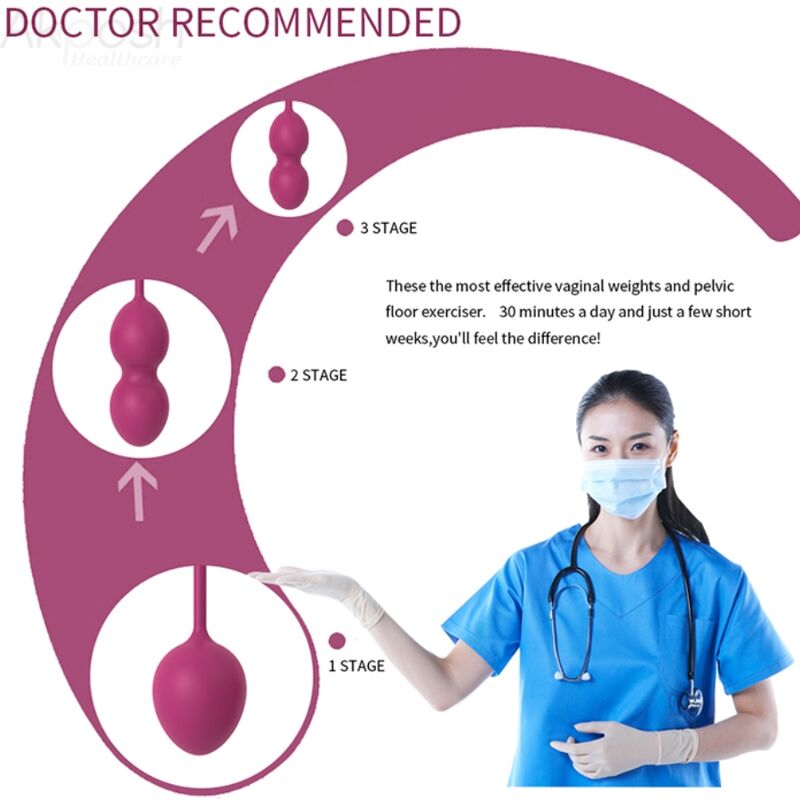 Armony Anabiosis Vaginalhantel 3 Ebenen Burgund