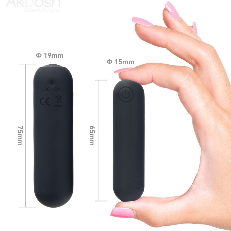 Armony -Splash Hehe Vibrator Bullet Silikon 10 Vibrationen 65 x 15...