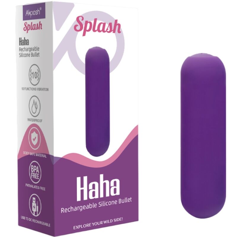 Armony – Splash Haha Vibrator Bullet Silikon 10 Vibrationen 75 x 19...