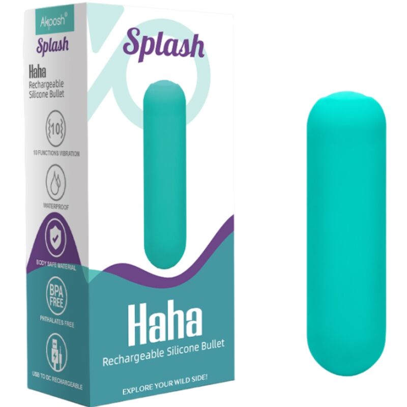 Armony – Splash Haha Vibrator Bullet Silikon 10 Vibrationen 75 x 19...