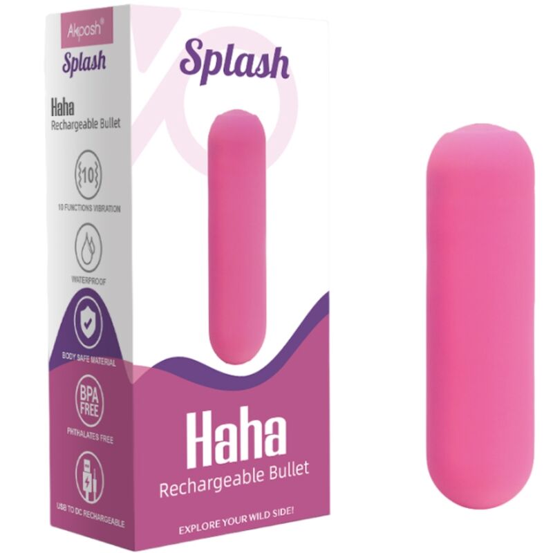 Armony – Splash Haha Vibrator Bullet Silikon 10 Vibrationen 75 x 19...