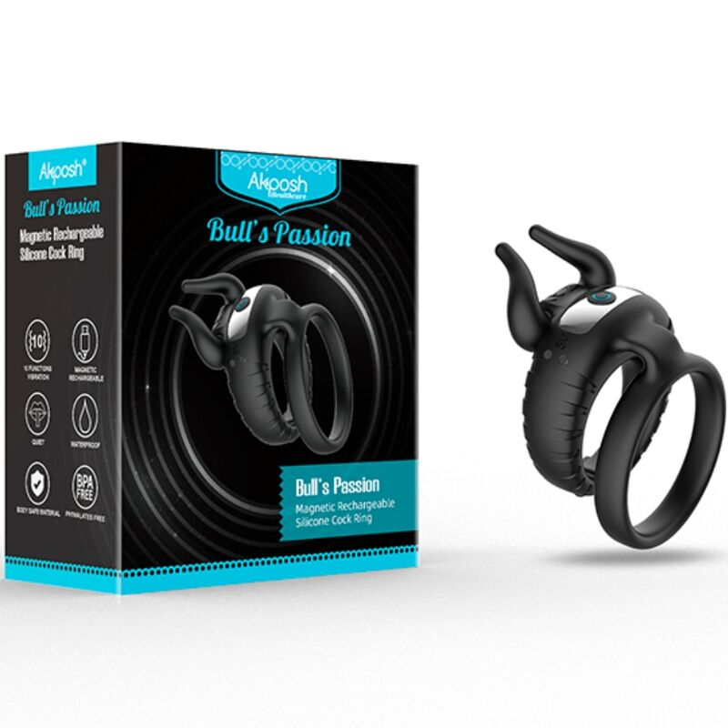 Armony Bull's Pasion Ringvibrator 10 Geschwindigkeiten Schwarz