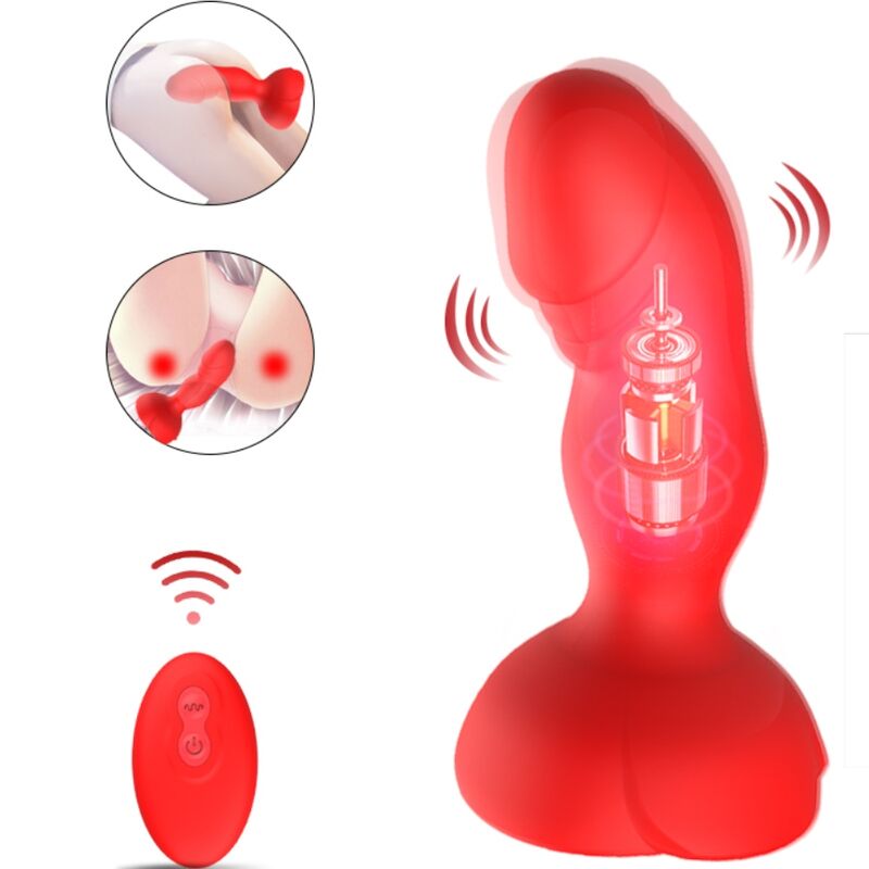 Armony – Extreme A Bloom Rose Vibrator & Analstecker Fernbedienung Rot