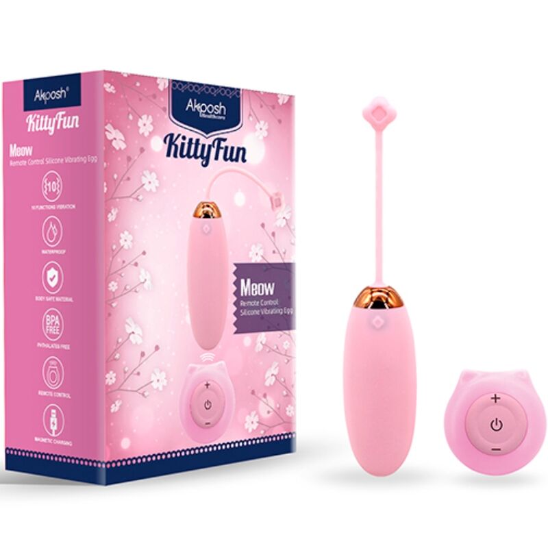 Armony Kitty Fun Egg Vibrator Fernbedienung 10 Vibrationen Rosa