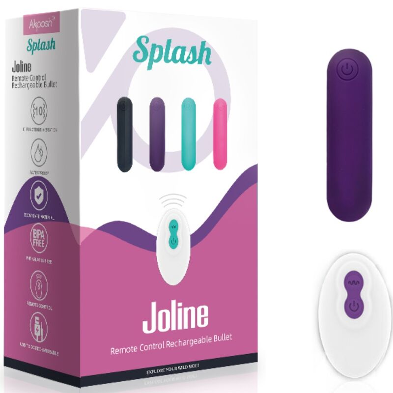 Armony Splash Joline Vibrator Bullet Silikon Fernbedienung 10...