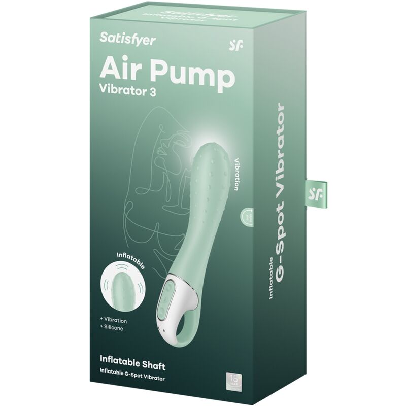 Satisfyer Air Pump Vibrator 3 Aufblasbarer G-punkt Mint