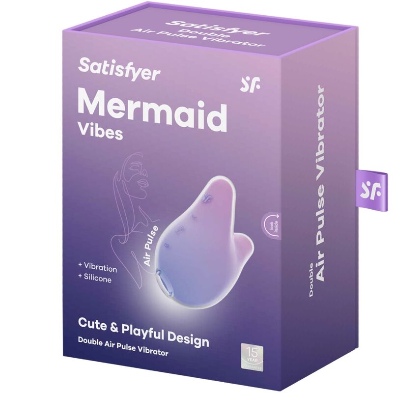 Satisfyer Mermaid Vibes Stimulator & Vibrator Violett und Rosa