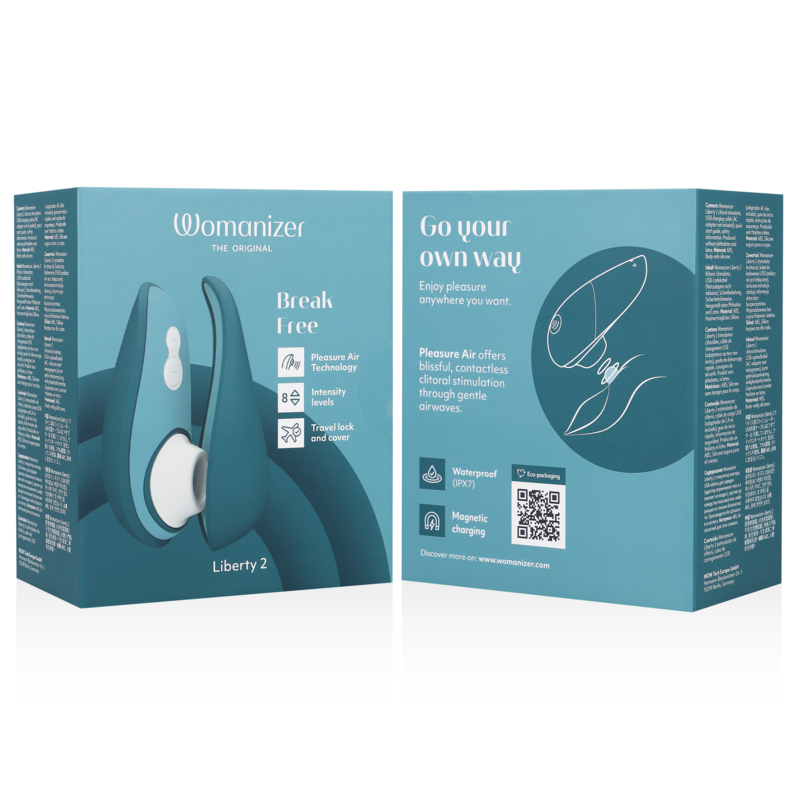 Womanizer – Liberty 2 Klitorisstimulator & Saugrohr Blau