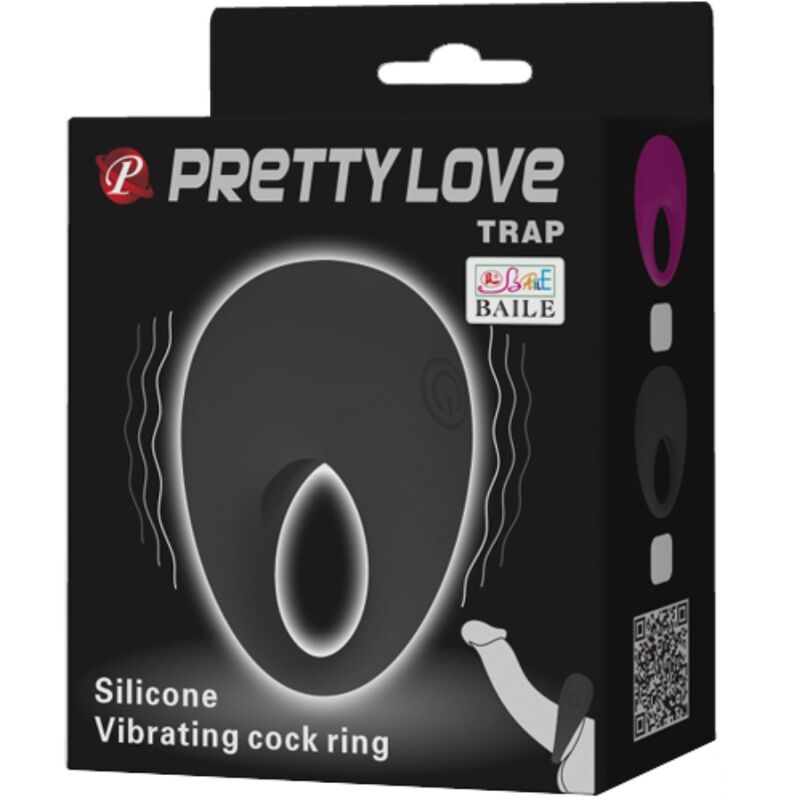 For Him Pretty Love - Trap Vibratorring Schwarz