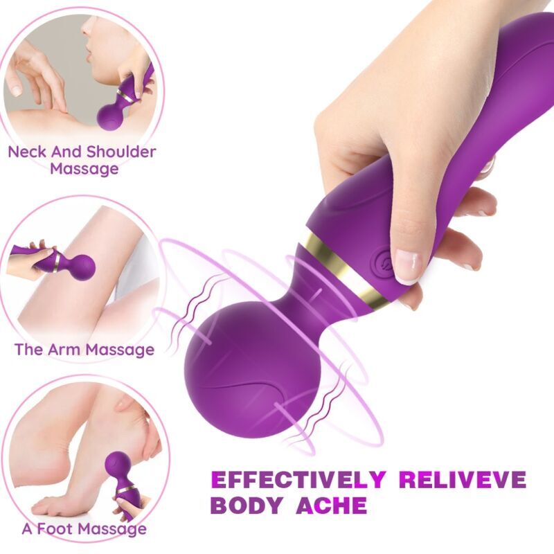 Armony – Freeza Massager & Vibrator Super Flexibler Kopf Schwarz