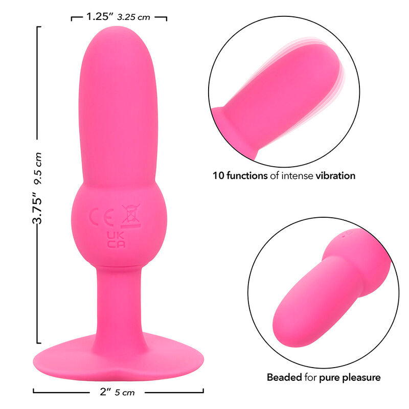 Calexotics First Time Anal Plug mit Perlensonde 10 Vibrationen