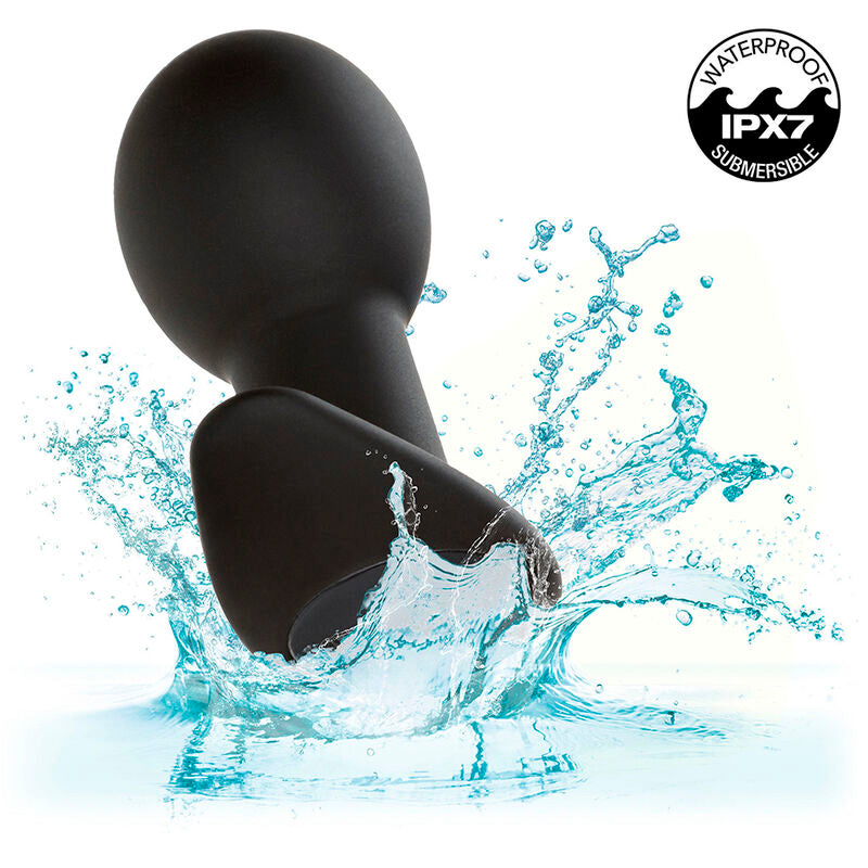 Calexotics Rock Bottom Anal Plug 10 Vibrationen Silikon Schwarz