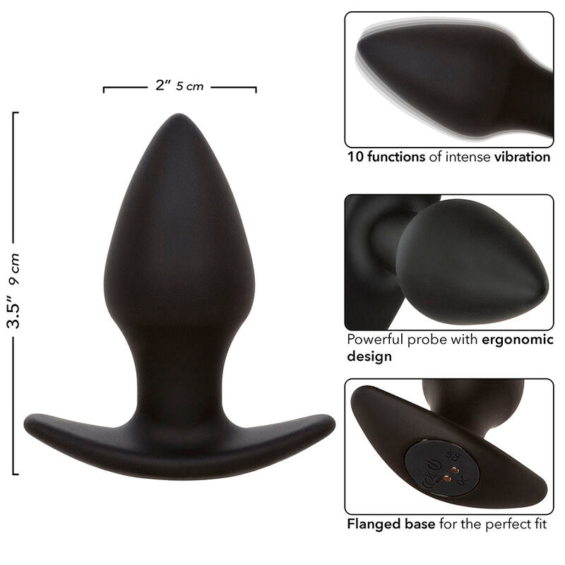 Calexotics – Rock Bottom Perfect Anal Plug 10 Vibrationen Silikon S...