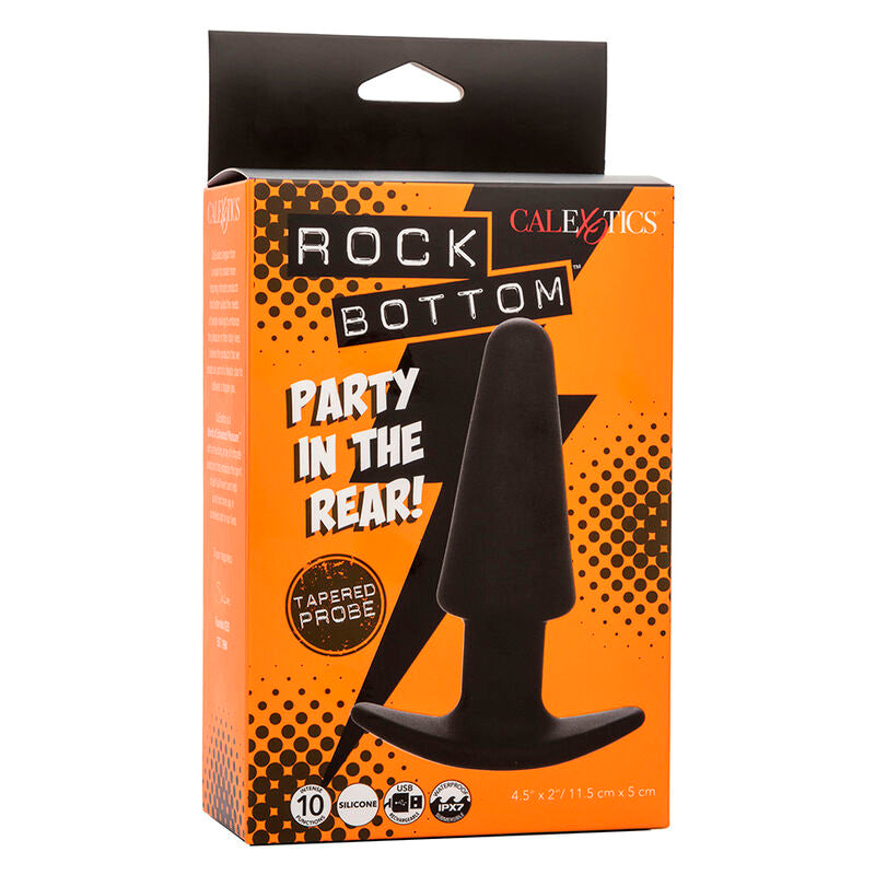 Calexotics Rock Bottom Tapered Anal Plug 10 Vibraciones Silikon