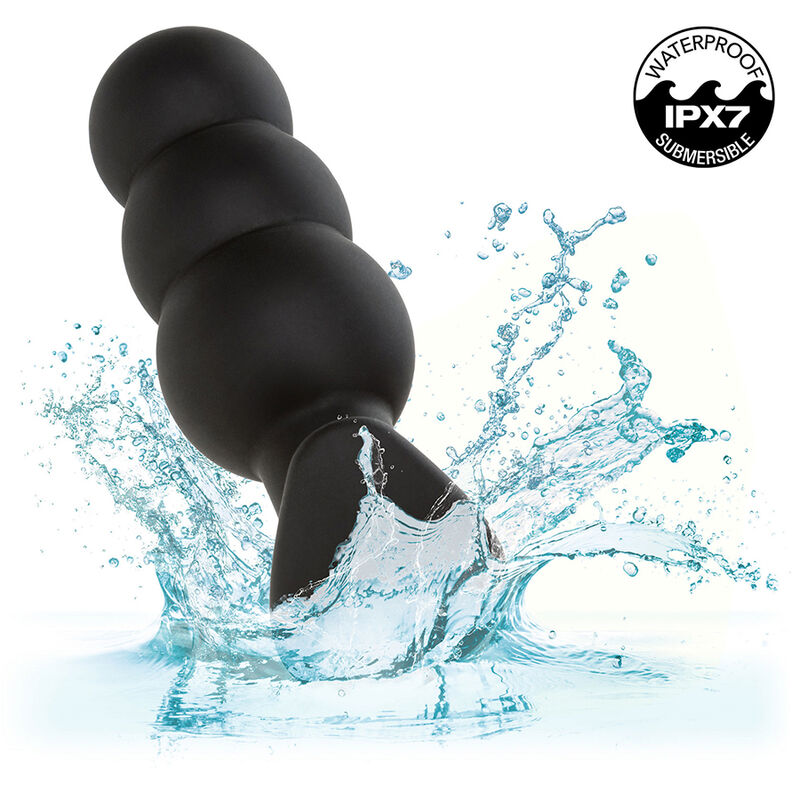 Calexotics Rock Bottom Anal Plug mit Perlen 10 Vibrationen
