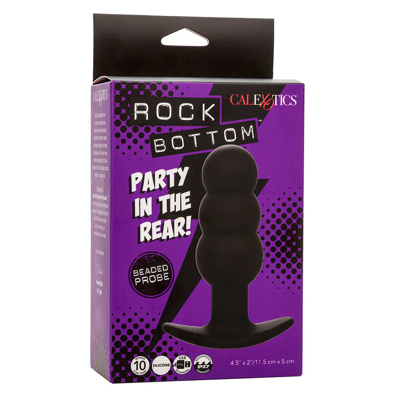 Calexotics Rock Bottom Anal Plug mit Perlen 10 Vibrationen