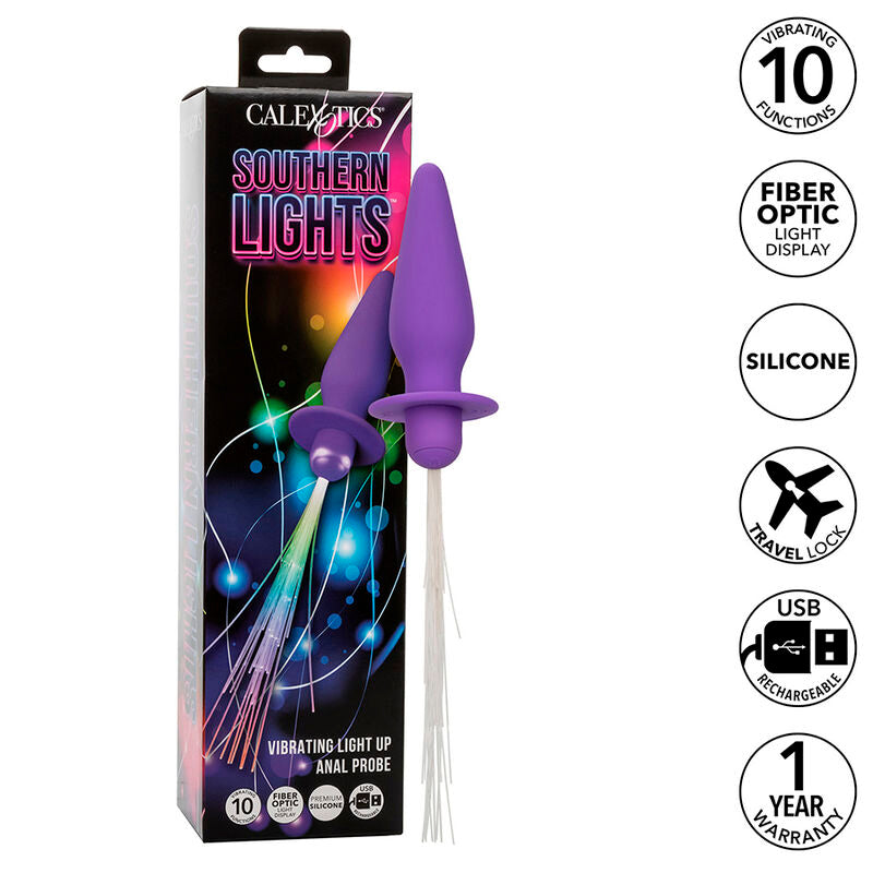 Calexotics – Southern Lights Light Up Leuchtende Analstecker 10 Vib...