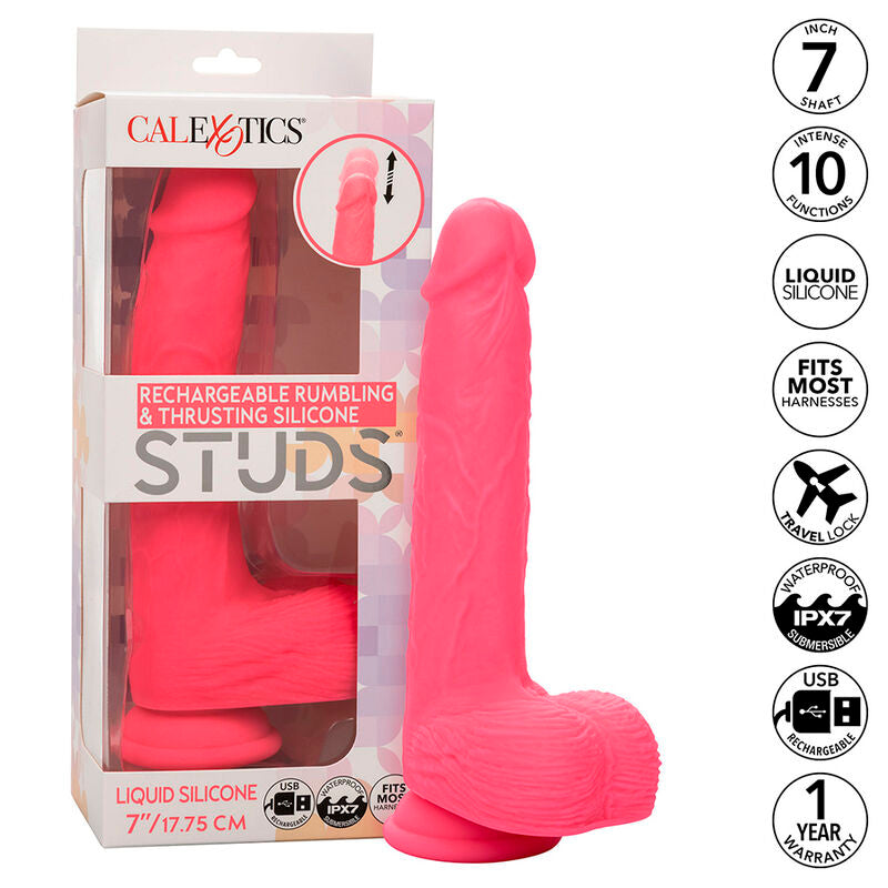 Calexotics – Studs Realistischer Vibrator 10 Vibrationen Rosa