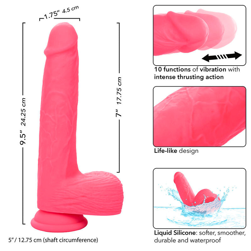 Calexotics – Studs Realistischer Vibrator 10 Vibrationen Rosa