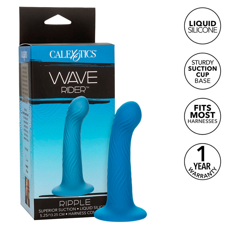 Calexotics Wave Rider Ripple Analstecker Blau