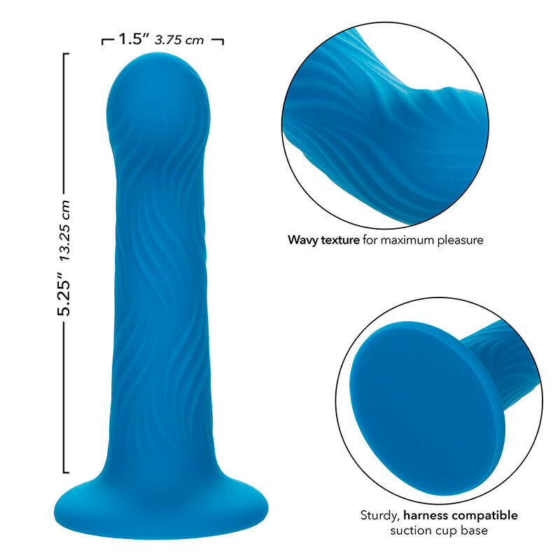 Calexotics Wave Rider Ripple Analstecker Blau