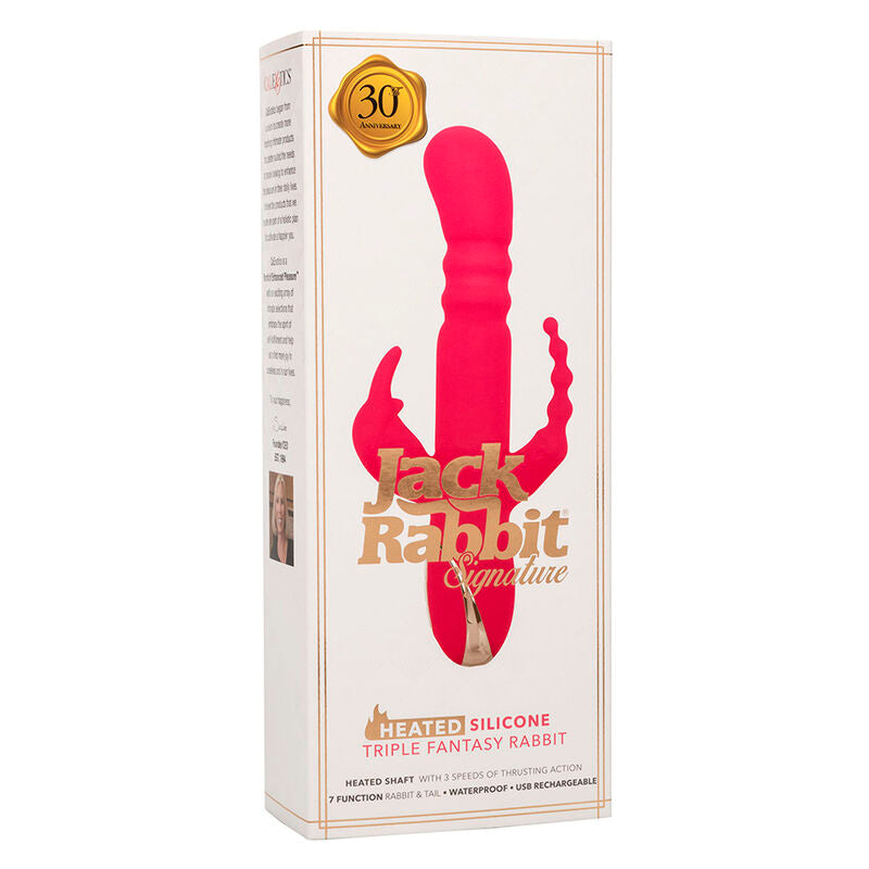 Calexotics – Jack Fantasy Dreifach Beheizter Vibrator Rabbit Rosa