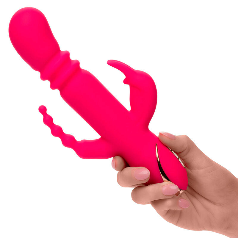 Calexotics – Jack Fantasy Dreifach Beheizter Vibrator Rabbit Rosa