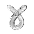 King Double Trouble Doppeldildo 46 cm Klar