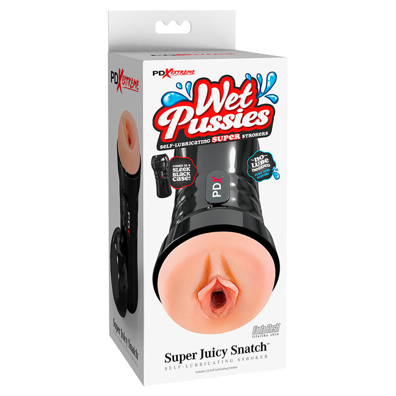 Pdx Wet Pussies Selbstschmierender Vagina-masturbator, Fleisch