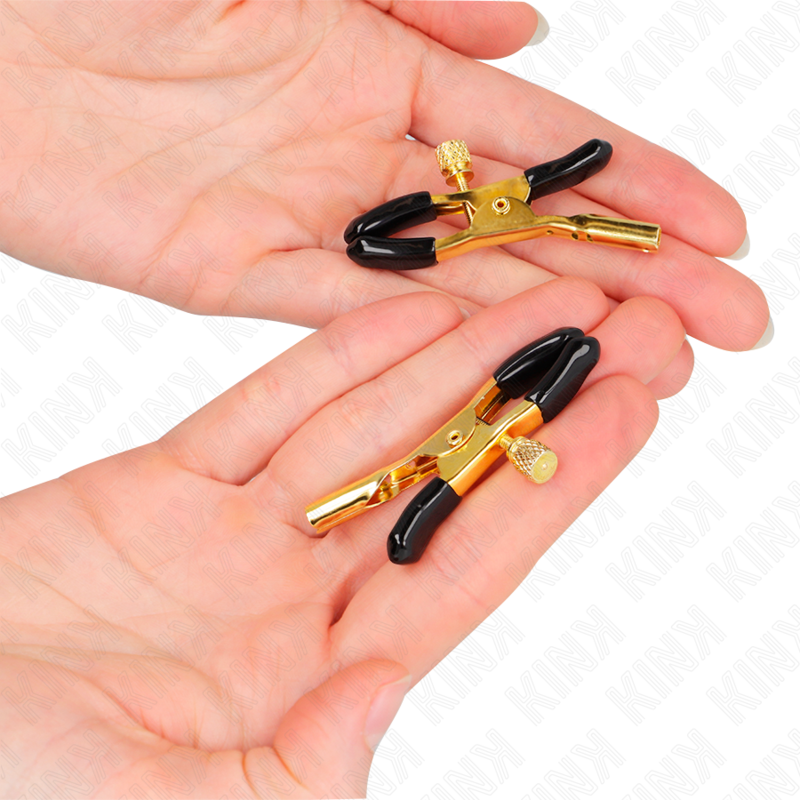 Kink – Goldene Nippelklemmen 6 Cm