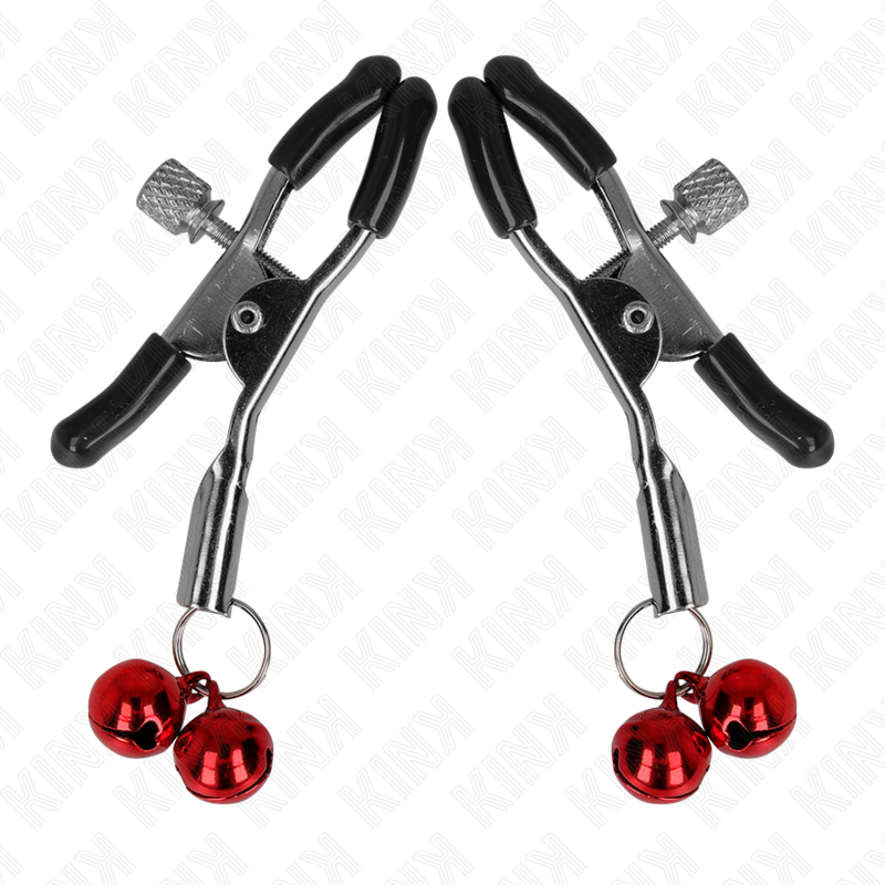Kink – Doppelte Glocken-Nippelklammere Rot 6 Cm