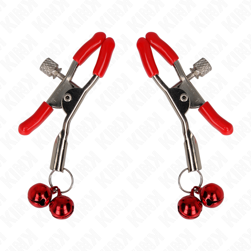Kink – Rote Doppelglocke Nippelklemme Rot 6 Cm