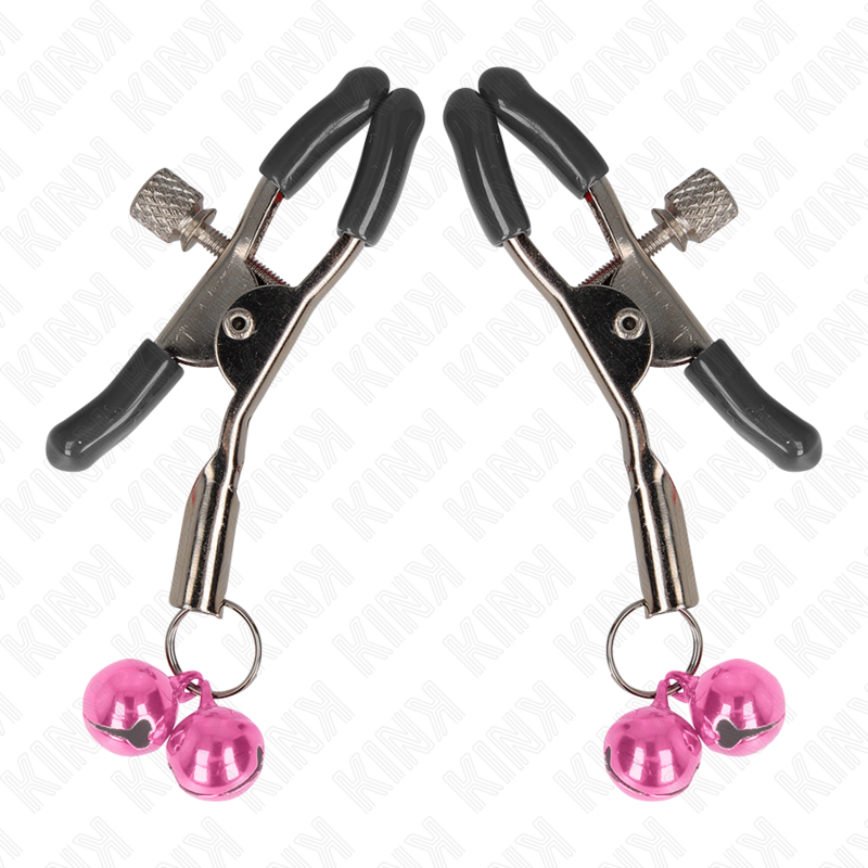 Kink – Doppelglöckchen-Nippelklammer Rosa 6 Cm