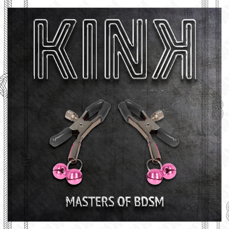 Kink – Doppelglöckchen-Nippelklammer Rosa 6 Cm