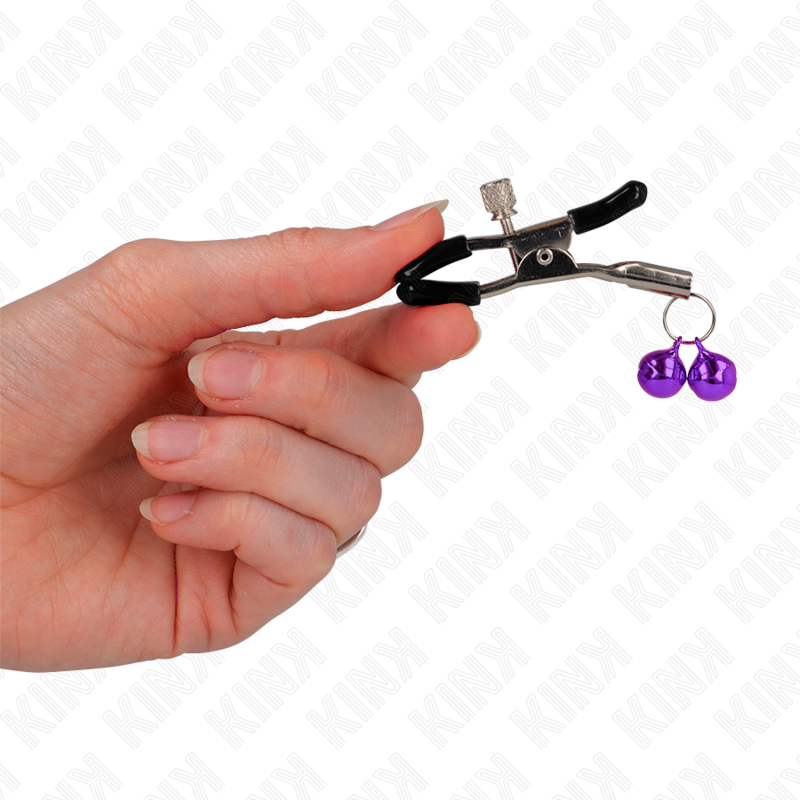 Kink – Doppelglocken-Nippelklammerei Lila 6 Cm