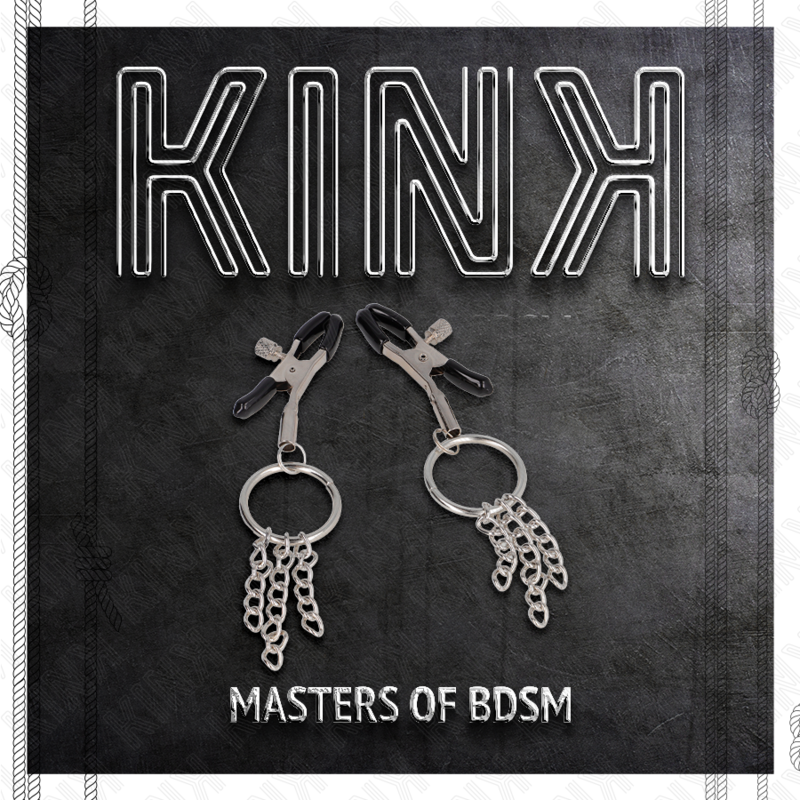 Kink – O-Ring Nippelklemme und Kleine Kette Silber 6 Cm