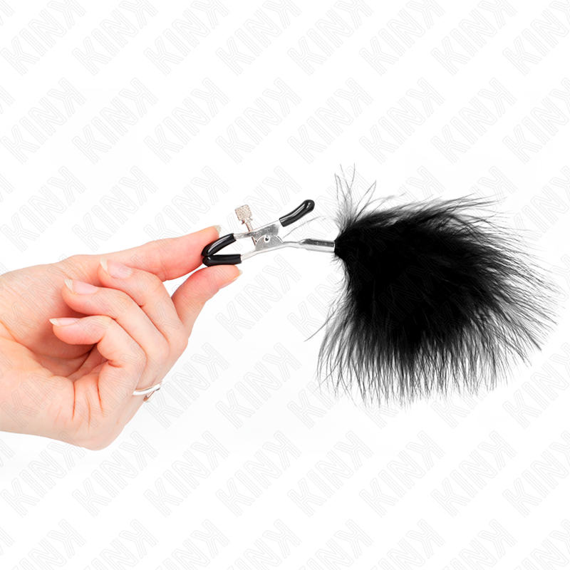 Kink – Federnippenklemme Schwarz 7 Cm