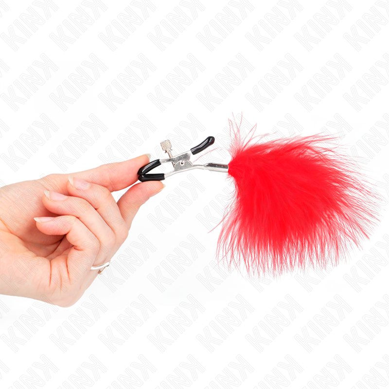 Kink – Federnippenklemme Rot 7 Cm