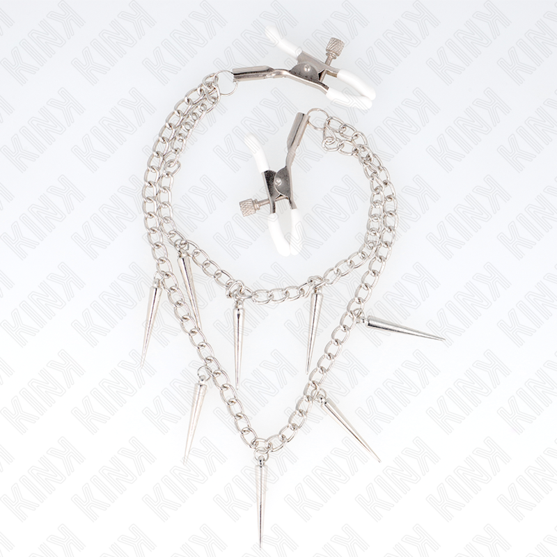 Kink Nippelklemmen mit Spikes Ketten 30 CM