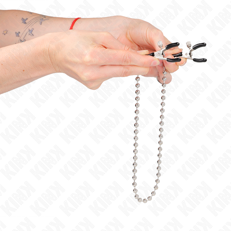 Kink Perlenkette Nippelklemmen 30 CM