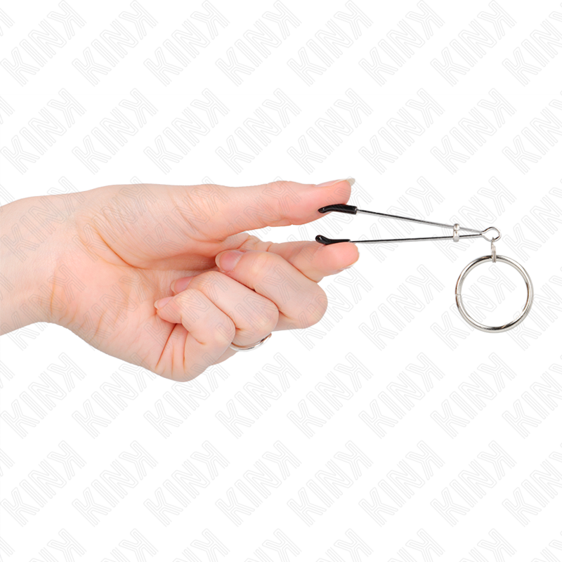 Kink – Dünne Nippelklemmen mit O-Ring 7 Cm