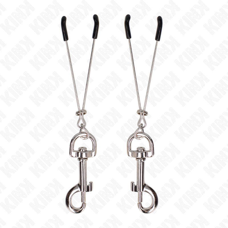 Kink – Dünne Haken-Nippelklammere Silber 7 Cm