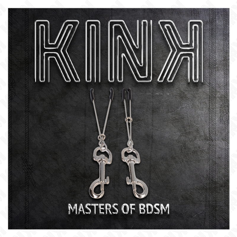 Kink – Dünne Haken-Nippelklammere Silber 7 Cm