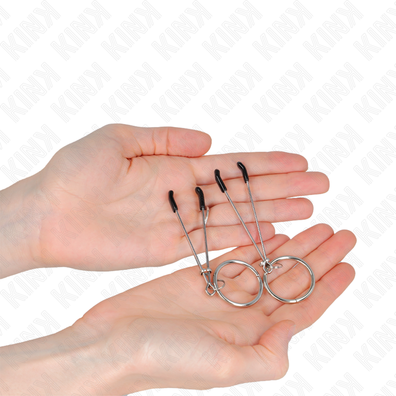 Kink – Dünne Nippelklemmen mit O-Ring 7 Cm