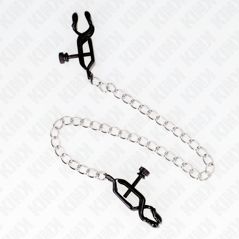 Kink – Flache Kette Nippelklemmen Silber 30 Cm