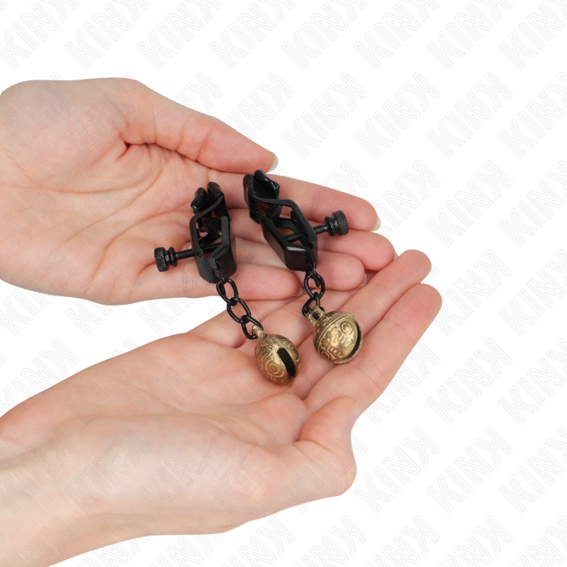 Kink – Bell Jaw Style Nippelklemmen Schwarz 7 Cm