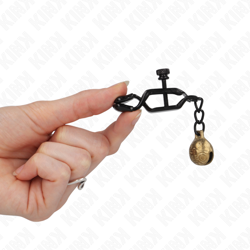 Kink – Bell Jaw Style Nippelklemmen Schwarz 7 Cm